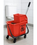  Acasa - Găleată de curatenie cu separator ArliPlus® 20L Roșie – Curățenie igienică pentru grupurile sanitare 🚻 - arli.ro