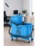 Produse de curatenie profesionale - Cărucior de Curățenie Profesional ArliPlus® Albastru – Igienă și Organizare pentru Birouri și Spații Administrative 🏢 - arli.ro