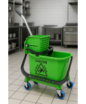 Produse de curatenie profesionale - Cărucior de Curățenie Profesional ArliPlus® Verde – Soluția Ideală pentru Bucătării și Siguranță Alimentară 🍽️ - arli.ro