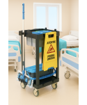Acasa - Cărucior de Curățenie ArliPlus® M21 – Flexibilitate, Organizare și Igienă Profesională 🏫♻️ - arli.ro