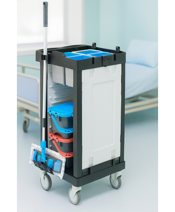 Acasa - - Cărucior de Curățenie Multifuncțional ArliPlus® M24 – Soluția Profesională pentru Igienă Avansată 🛡️ - arli.ro
