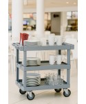 Carucioare room service si zona food - Cărucior Deservire Zona Food ArliPlus® M120 - Compact, Manevrabil și Eficient pentru Fast Food 🍔 și Restaurante - arli.ro