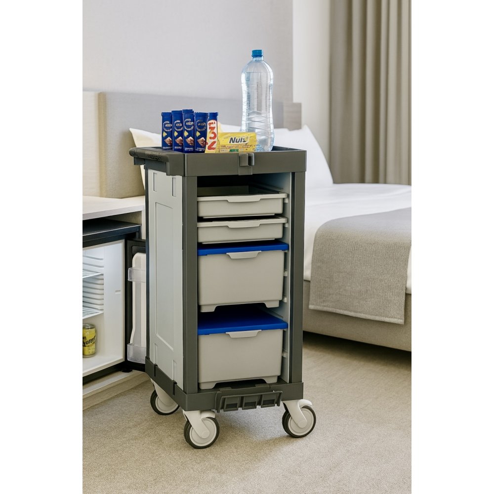 Cărucior Alimentare Minibar🧊 ArliPlus® M102 - Compact, Eficient și Extrem de Silențios pentru Servirea Camerelor