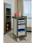 Carucioare medicale - 🧊 Cărucior Alimentare Minibar ArliPlus® M102 - Compact, Eficient și Extrem de Silențios pentru Servirea Camerelor - arli.ro