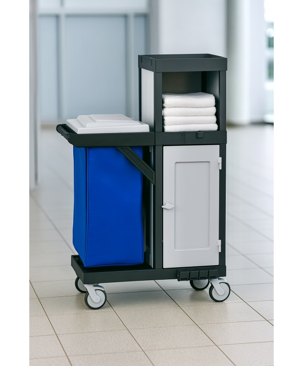 Carucioare pentru cameriste - - Cărucior Multifuncțional pentru Hotel 🏨 ArliPlus® M970 – Organizare, Eficiență și Sustenabilitate - arli.ro