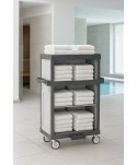 Acasa - Cărucior Profesional pentru Hotel 🏨 ArliPlus® M992 – Soluție Multifuncțională pentru Curățenie și Aprovizionare - arli.ro