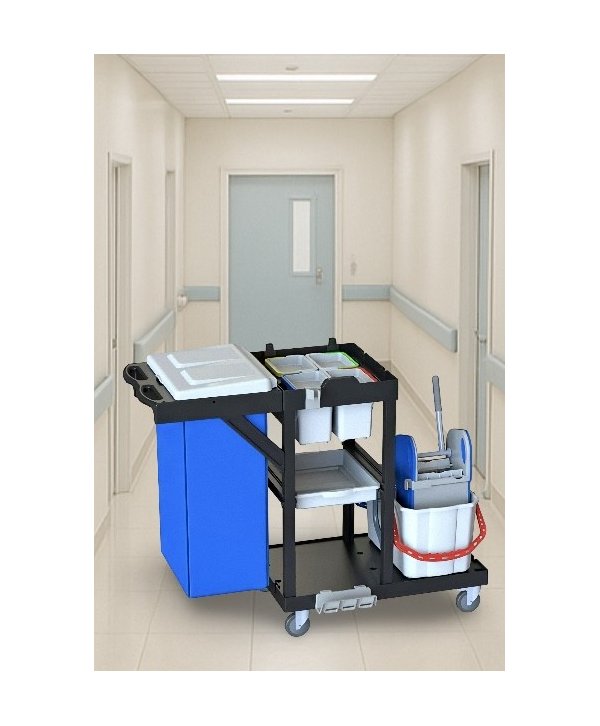 Cărucior de Curățenie ArliPlus® M641 – Soluție Profesională cu Sac de 120L pentru Spații Mari Cărucior de Curățenie ArliPlus® M641 – Soluție Profesională cu Sac de 120L pentru Spații Mari
