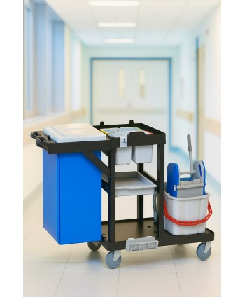  Acasa - Cărucior de Curățenie Modular ArliPlus® M641 – Soluție Profesională cu Sac de 120L pentru Spații Mari - arli.ro