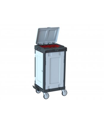 Cărucior Lenjerie ArliPlus® M18 – Colectare Discretă și Igienică în Format Complet Închis