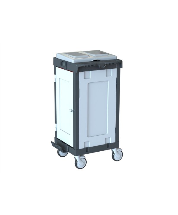 Cărucior Lenjerie ArliPlus® M18 – Colectare Discretă și Igienică în Format Complet Închis Cărucior Lenjerie ArliPlus® M18 – Colectare Discretă și Igienică în Format Complet Închis