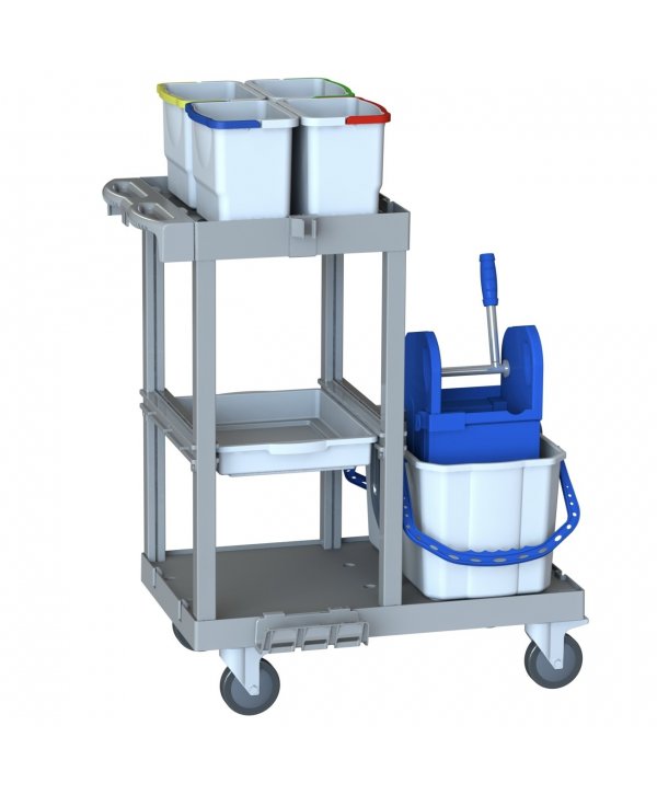 Cărucior de Curățenie Modular ArliPlus® M421 - Compact, Igienic și Ideal pentru Zone Medicale Cărucior de Curățenie Modular ArliPlus® M421 - Compact, Igienic și Ideal pentru Zone Medicale