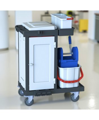 Cărucior de Curățenie Profesional ArliPlus® M424 – Igienă Completă și Organizare Superioară
