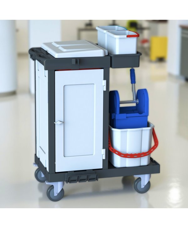 Cărucior de Curățenie Profesional ArliPlus® M424 – Igienă Completă și Organizare Superioară Cărucior de Curățenie Profesional ArliPlus® M424 – Igienă Completă și Organizare Superioară