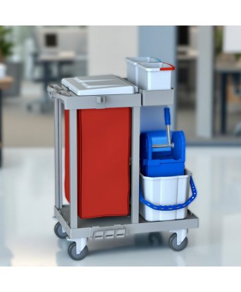 Cărucior de Curățenie ArliPlus® M423 – Colectare eficientă și organizare inteligentă în spații profesionale