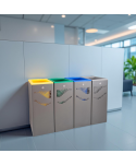  Acasa - ♻️ Coș Colectare Selectivă  4 x 40L – Ultra Rezistent la Vandalism, Intemperii și Coroziune, fabricat în Spania, Garanție 10 ani - arli.ro