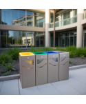  Acasa - ♻️ Coș Colectare Selectivă  4 x 40L – Ultra Rezistent la Vandalism, Intemperii și Coroziune, fabricat în Spania, Garanție 10 ani - arli.ro