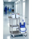  Acasa - Cărucior de Curățenie Modular ArliPlus® M421 - Compact, Igienic și Ideal pentru Zone Medicale - arli.ro