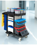 Acasa - Cărucior de Curățenie ArliPlus® M43 – Soluția Profesională pentru Igienizare și Uz Medical 🏥♻️ - arli.ro
