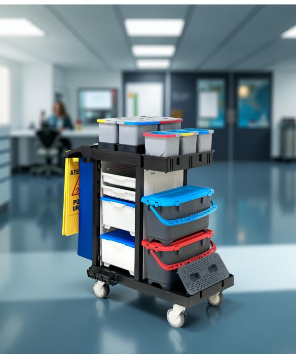 Cărucior de Curățenie ArliPlus® M43 – Soluția Profesională pentru Igienizare și Uz Medical Cărucior de Curățenie ArliPlus® M43 – Soluția Profesională pentru Igienizare și Uz Medical