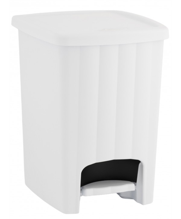  Acasa - - Coș de Gunoi 20L cu Pedală și Capac, White – Design Compact și Igienă Fără Compromisuri - arli.ro