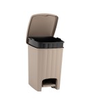  Acasa - Coș de Gunoi 20L cu Pedală și Capac, Cappuccino – Design Elegant și Igienă Fără Compromisuri - arli.ro