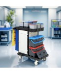 Acasa - Cărucior de Curățenie ArliPlus® M44 – Siguranță, Organizare și Eficiență Superioară 🏥♻️ - arli.ro