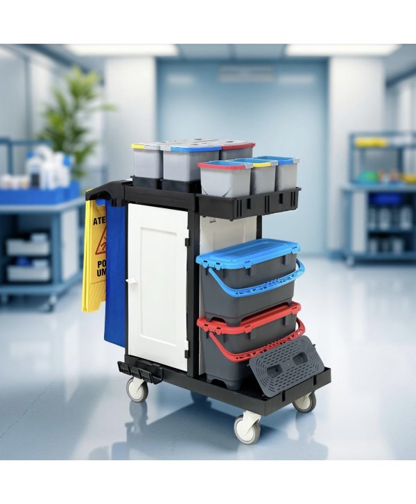 Cărucior de Curățenie ArliPlus® M44 – Siguranță, Organizare și Eficiență Superioară Cărucior de Curățenie ArliPlus® M44 – Siguranță, Organizare și Eficiență Superioară
