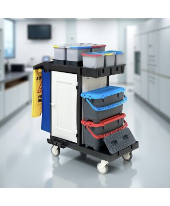 Cărucior de Curățenie ArliPlus® M44 – Siguranță, Organizare și Eficiență Superioară