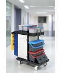 Acasa - Cărucior de Curățenie ArliPlus® M44 – Siguranță, Organizare și Eficiență Superioară 🏥♻️ - arli.ro