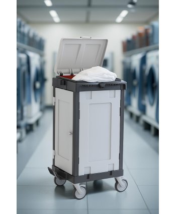 Cărucior Lenjerie ArliPlus® M18 – Colectare Discretă și Igienică în Format Complet Închis