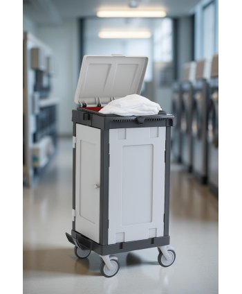 Cărucior Lenjerie ArliPlus® M18 – Colectare Discretă și Igienică în Format Complet Închis