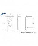  Dispensere servetele - Dispenser din inox lucios pentru servetele faciale - Jofel - arli.ro