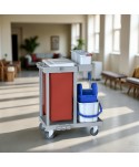 Acasa - Cărucior de Curățenie ArliPlus® M423 – Colectare eficientă și organizare inteligentă în spații profesionale - arli.ro