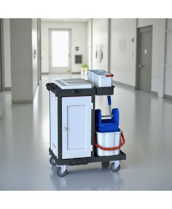 Cărucior de Curățenie Profesional ArliPlus® M424 – Igienă Completă și Organizare Superioară