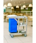 Cărucior Deservire Zona Food ArliPlus® M115 - Soluția Profesională pentru Debarasare Mese 🍽️ în Restaurante și Cantine - arli.ro