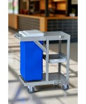 Cărucior Deservire Zona Food ArliPlus® M115 - Soluția Profesională pentru Debarasare Mese 🍽️ în Restaurante și Cantine - arli.ro