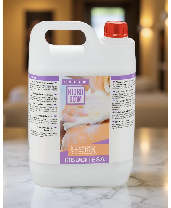  Consumabile – Sapun lichid - - Săpun Cremă Profesional & Gel de Duș Tensogen Hidroderm 5L - Igienă, Hidratare și Protecție pentru Piele și Păr - arli.ro