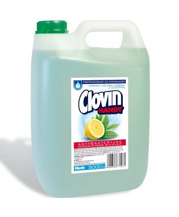 Săpun Lichid Antibacterian Clovin Lămâie & Ceai Verde – 5L | Curățare Eficientă și Protecție de Lungă Durată