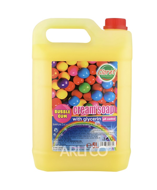 Săpun Lichid Bubble Gum – 5L | Curățare Delicată și Hidratare pentru Toate Tipurile de Piele Săpun Lichid Bubble Gum – 5L | Curățare Delicată și Hidratare pentru Toate Tipurile de Piele