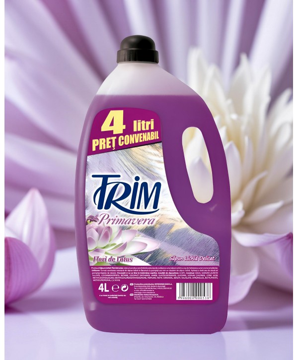 Consumabile – Sapun lichid - - Săpun Lichid Delicat - Trim Flori de Lotus 4L | Curățare și Hidratare Zilnică - arli.ro