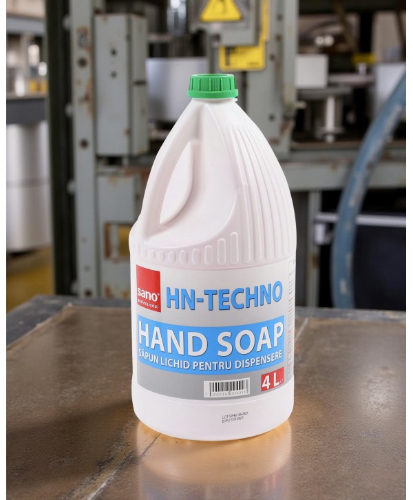 Săpun Lichid Profesional Sano HN Techno 4L – Curățare Delicată, Hidratare și Protecție pentru Piele Săpun Lichid Profesional Sano HN Techno 4L – Curățare Delicată, Hidratare și Protecție pentru Piele