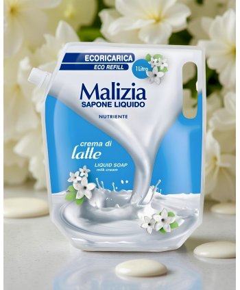 Săpun Lichid Malizia Crema di Latte 1L – Îngrijire Delicată pentru Pielea Sensibilă