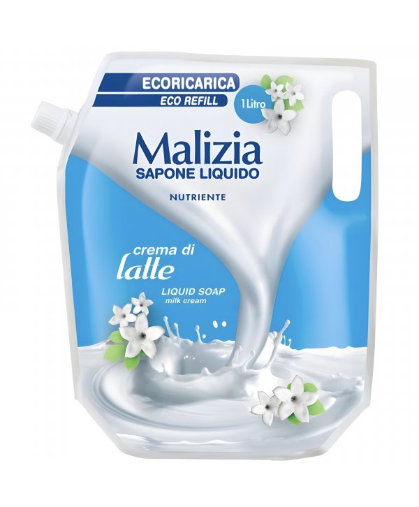 Săpun Lichid Malizia Crema di Latte 1L – Îngrijire Delicată pentru Pielea Sensibilă