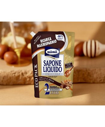 Săpun Lichid Argan și Miere MilMil 2L – Hidratare și Protecție pentru Pielea Sensibilă