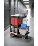 Acasa - Căruciorul de Curățenie ArliPlus® M740 – Performanță Compactă cu Presă de Stors și 2 Găleți - arli.ro