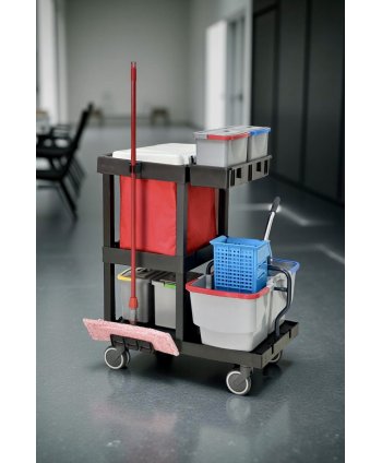 Căruciorul de Curățenie ArliPlus® M740 – Performanță Compactă cu Presă de Stors și 2 Găleți