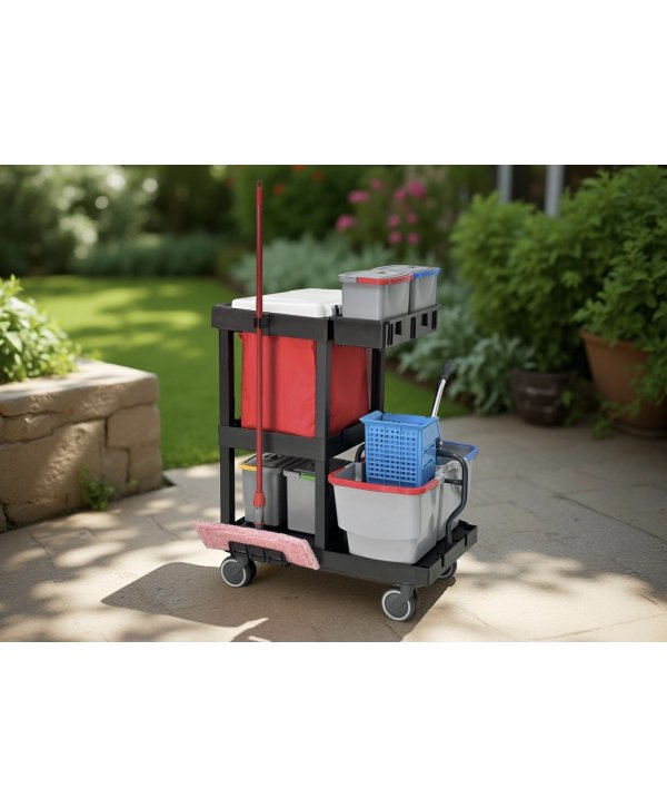 Căruciorul de Curățenie ArliPlus® M740 – Performanță Compactă cu Presă de Stors și 2 Găleți Căruciorul de Curățenie ArliPlus® M740 – Performanță Compactă cu Presă de Stors și 2 Găleți