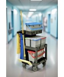  Acasa - Cărucior de Curățenie Profesional M702 – Compact, Modular și Eficient pentru Activități de Curățenie Profesională - arli.ro