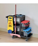 Acasa - Cărucior profesional curățenie ArliPlus® M704 – Capacitate extinsă și organizare inteligentă pentru profesioniști - arli.ro