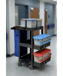 Acasa - Cărucior Profesional de Curățenie ArliPlus® M707 – Echipare Superioară cu 6 Găleți și Capacitate Extinsă - arli.ro